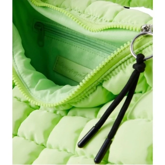 Free People Movement Carryall Lime Green Quilted Shoulder Bag - Picture 4 of 7